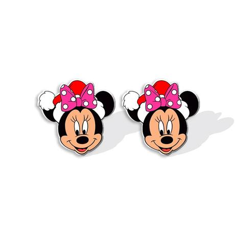 Náušnice minnie/mickey vianoce, 
