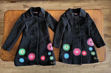Luxusný kabátik desigual s mandalami 7/8 rokov, desigual,128