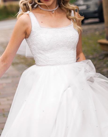 Svadobné šaty na výšku 173cm, s