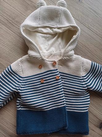 Podšitý kabátik s uškami, 74