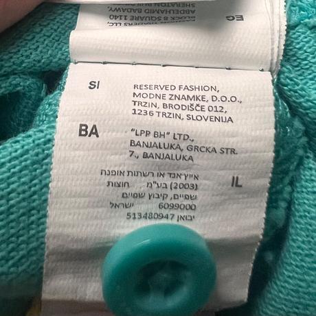 Polo tričko tyrkysové, reserved,152