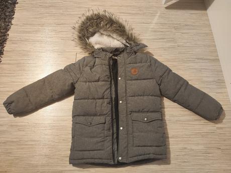 Zimná predĺžená vetrovka, h&m,140