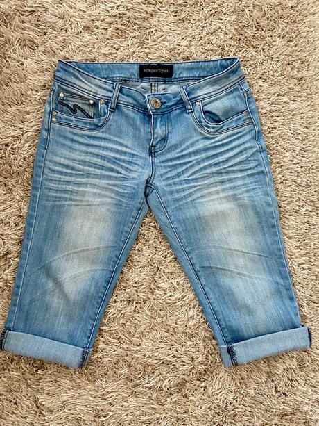 Rifľové kraťasy, denim,m