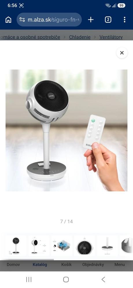 3d ventilátor-ohrievač siguro,