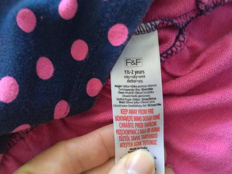 Šaty s ružovými bodkami, f&f,92