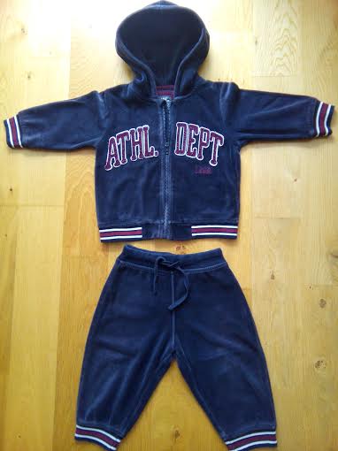 Velúrová súprava, h&m,80