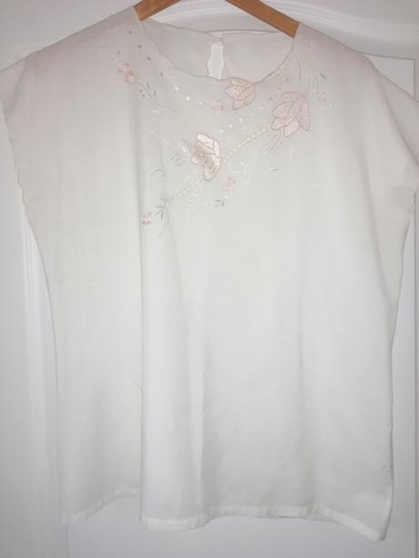 Tenký top s kvetmi, xl