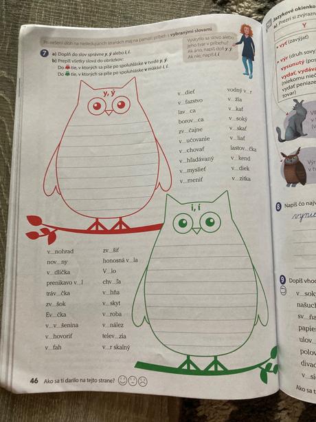 Vybrané slová v obrázkových príbehoch, 