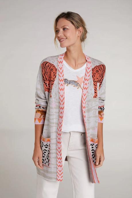 Oui original luxusny balvneny kardigan uni, 