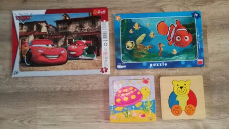 Detské puzzle v ráme - 6 druhov,