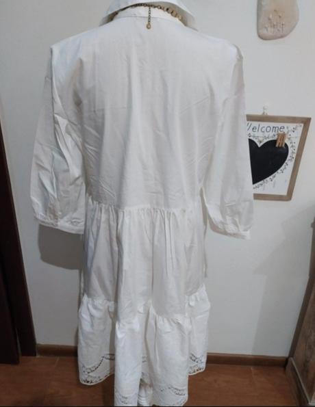 Košeľové šaty s ažurovou krajkou, orsay,38