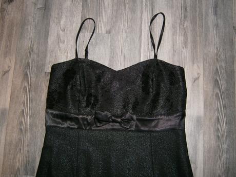 Sviatočné šaty čierno + lesk, 42