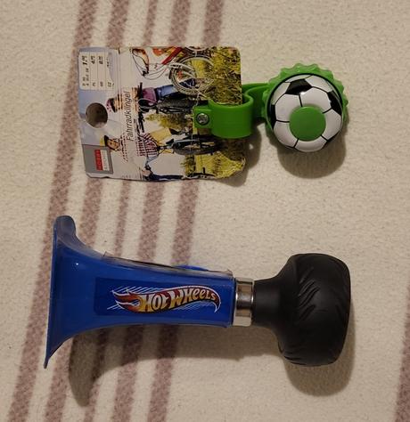 Detský zvonček a trubka na bicykel, 