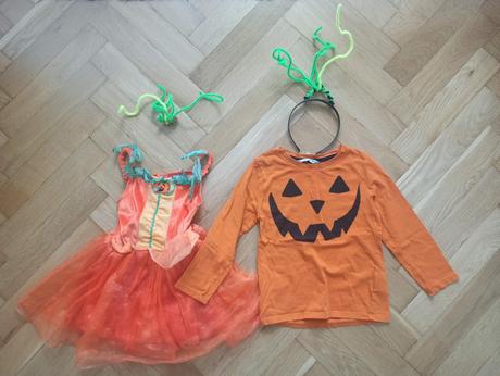 Halloween - tekvice kostym, 