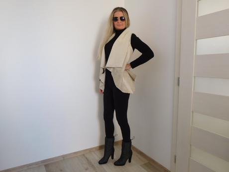 Vesta huňatá bez rukávov, s,, s