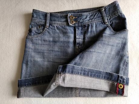 Rifľová minisukňa, h&m,36