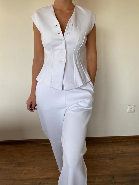 Zara bavlnená súprava s biela, zara,s