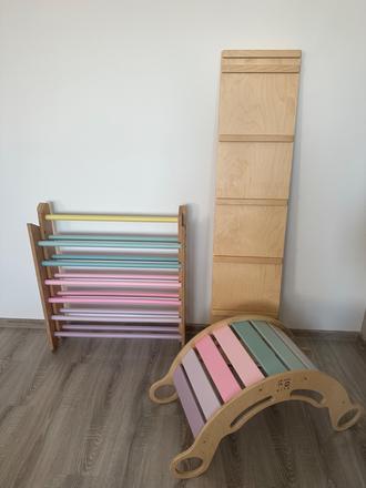 Piklerovej triangel,hojdačka,doska zn.elis design, 