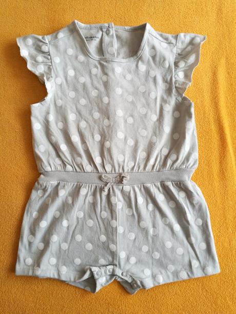 Nenoseny bodkovany overal, vertbaudet,80