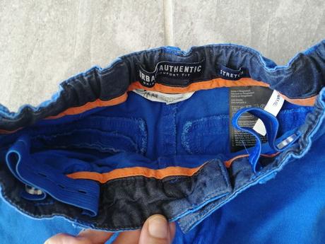 Elastické džíny ham v152,11-12 r, kráľovská modrá, h&m,152