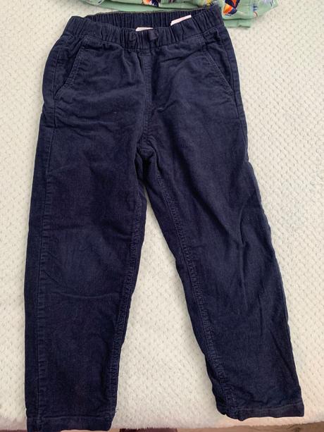 Podšité menčestrové nohavice, h&m,116