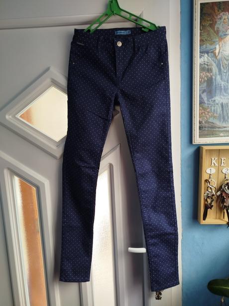 Elastické bodkované rifle, xs