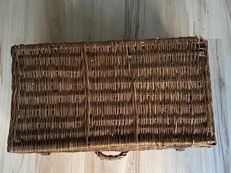 Krásny starý retro úložný zberateľský kôš kufor, 