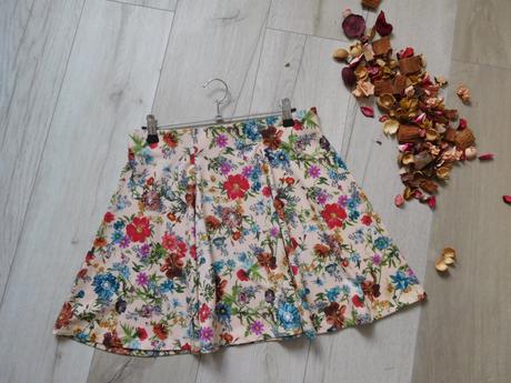 Suknička kvetovaná-l, bavlnená, clockhouse,l