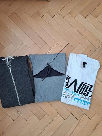 Mikiny + tričko veľ. m, m
