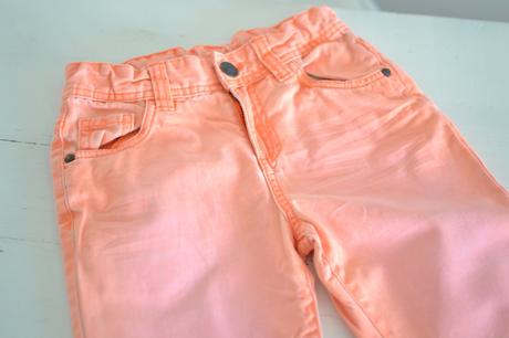 Detské oranžové kraťasy 122, 122