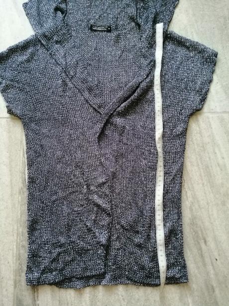 Sivý pletený top, vm, m