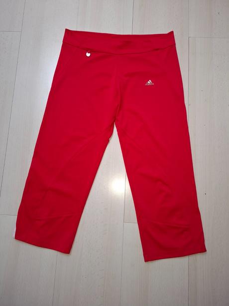 Nohavice 3/4 adidas, červené  veľ.m/l, adidas,m