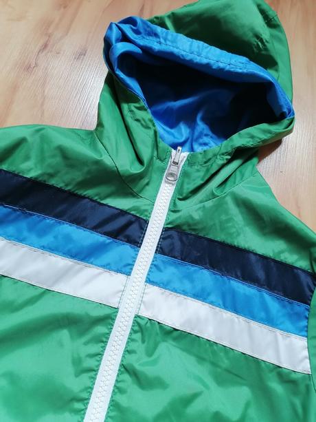 Jesenná - obojstranná vetrovka - 98/104, benetton,104