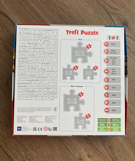 4x trefl puzzle 4in1,