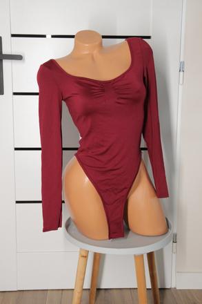 Bordový body top, xs, xs
