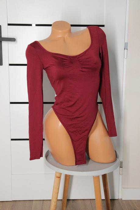 Bordový body top, xs, xs