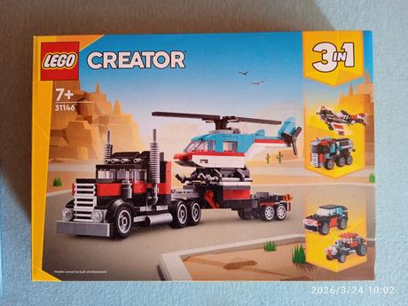 Lego creator 31146 nákladiak s plochou korbou, 