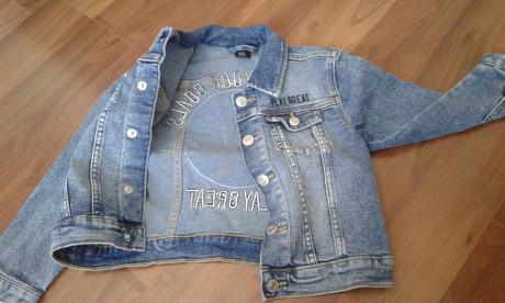 Riflová bunda, h&m,110