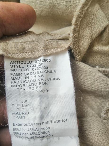 Kvalitné béžové ľanové šortky amichi, vl, l