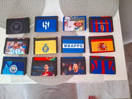 Futbalová peňaženka messi, ronaldo, yamal, haaland,