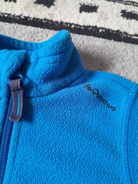 Flísová modrá mikina quechua, quechua,86