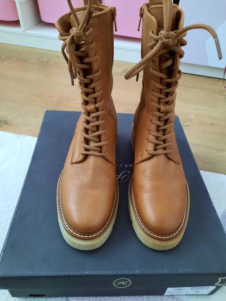 Kožené členkové čižmy zn.pat calvin, 37