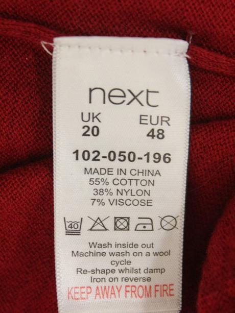 Bavlnený jemný pulóver next veľ. 48, next,xl
