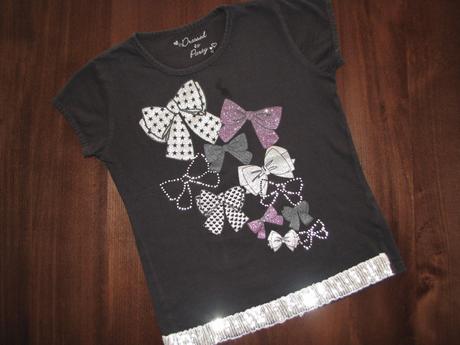 Tričko s mašličkami, matalan,152