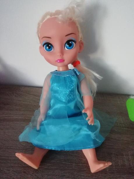 Elsa frozen babika s korunkou cca 30-40cm,