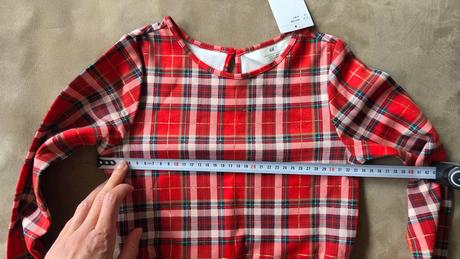 Vianočné šaty h&m veľ.122,128 nové, h&m,122 / 128