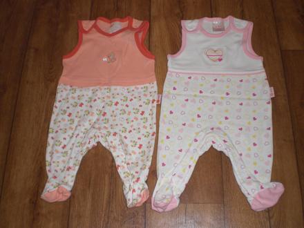 Dievčenské dupačky kvalitné 68 2ks top stav, 68–80