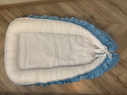 Hniezdo velvet modre velke, šírka (cm): 65,dĺžka (cm): 120