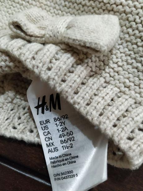 Čiapka pre dievčatko, h&m,86