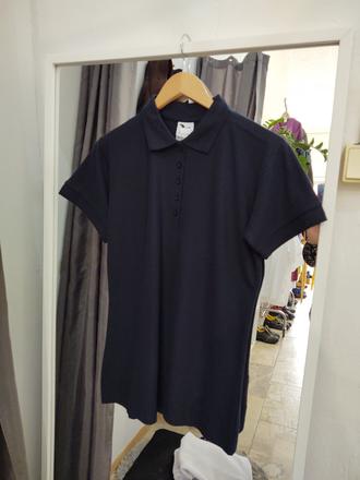 Dámska tmavomodrá polokošeľa xl, xl